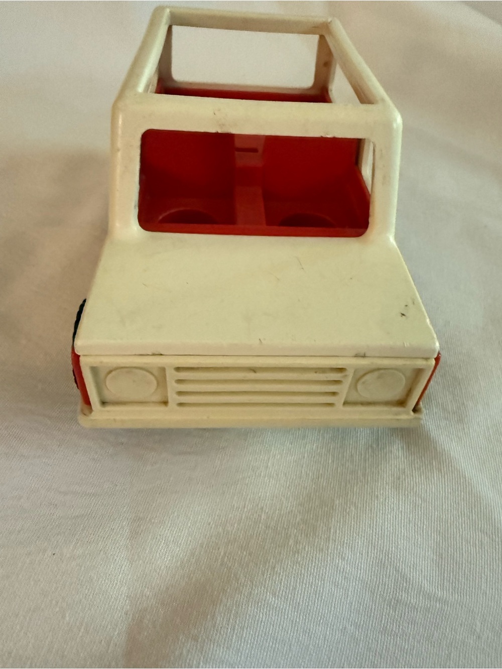 1979 Fisher-Price Kids Toy Scout 4x4 SUV - White and Red Camping Series - Picture 4 of 8
